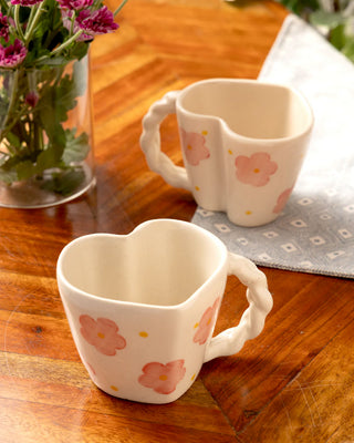 Dil Mil - Heart Shape Mug (Set of 2)