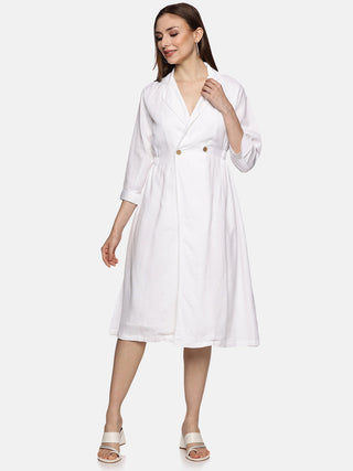 White Linen Dress