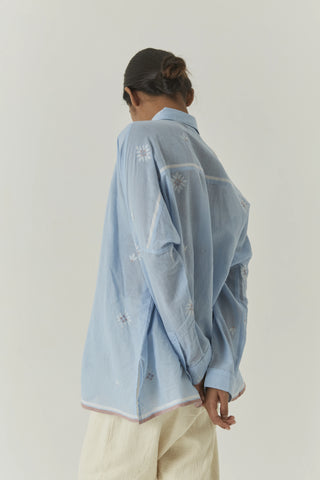 Handwoven Jamdani Shirt - Skye