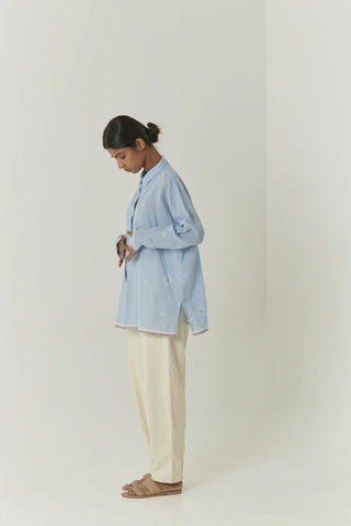 Handwoven Jamdani Shirt - Skye