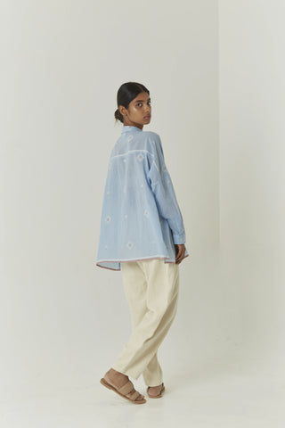 Handwoven Jamdani Shirt - Skye