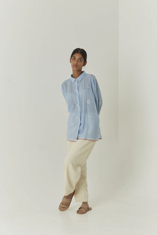 Handwoven Jamdani Shirt - Skye