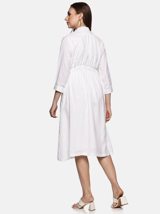 White Linen Dress
