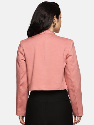 Baby Pink Crop Blazer