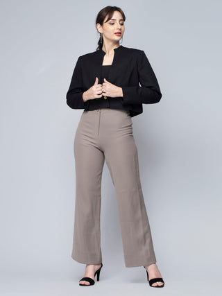 Crop Blazer - Black