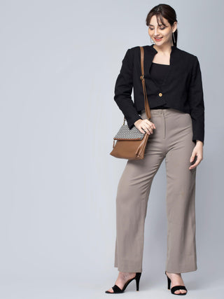 Crop Blazer - Black