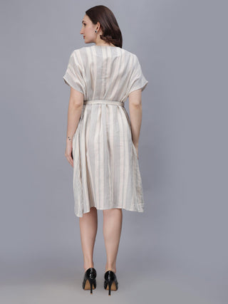 White Cotton Kaftan Dress