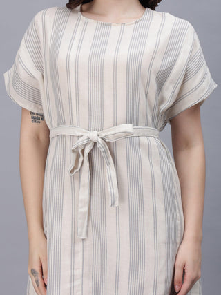 Cotton Kaftan Dress - White