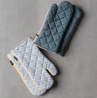 Blue & Rust Basik Pop Mitten