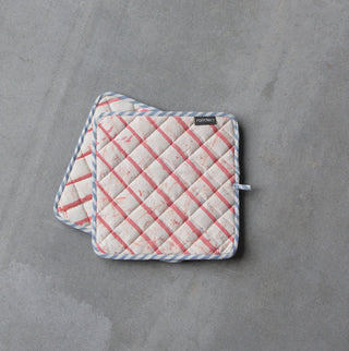 Coral Basik Pop Pot Holder - Set of 2