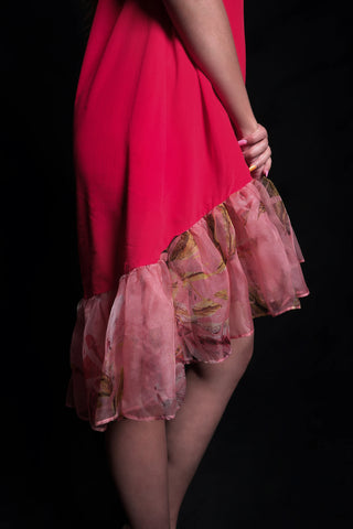 Bittersweet Dress with Printed Ruffles