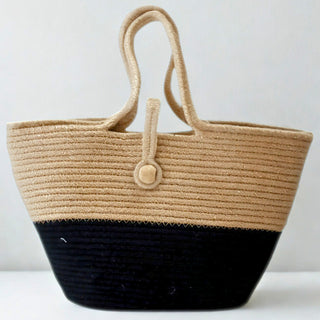 Black & Brown Tote Bag