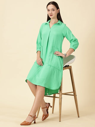 Green Shirt Dress