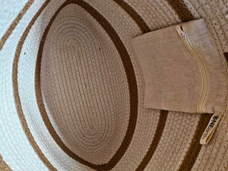 Cream & Brown Lines Tote Bag