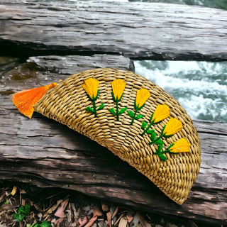 Water Reed (Kauna Grass) Ethnic Purse