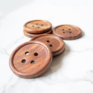 Button Coasters (Set of 4)