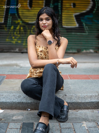 Roots Cami Kurti - Light Yellow