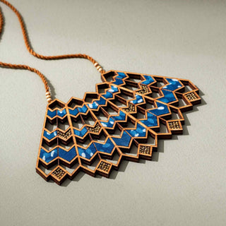 Blue Kalamkari Wave Set