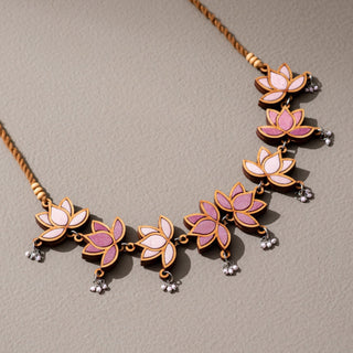Pink Lotus Festive Choker Set