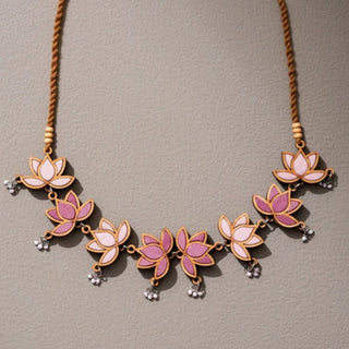 Pink Lotus Festive Choker Set