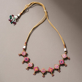 Pink Festive Choker Set