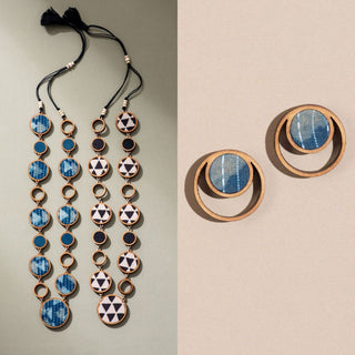 Reversible Blue–Black Dual Set