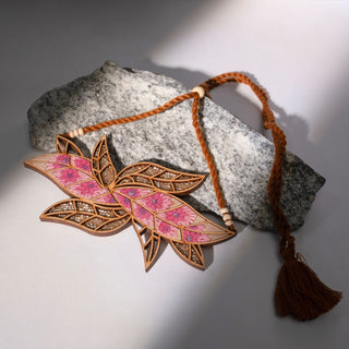Pink Bloom Leaf Set