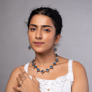 Indigo Choker Set
