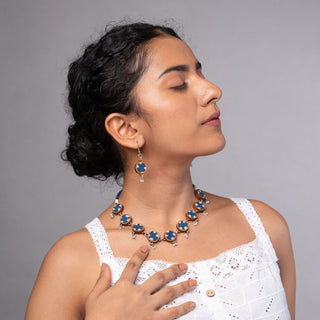 Indigo Choker Set