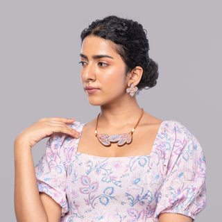 Purple Bloom Leaf Set