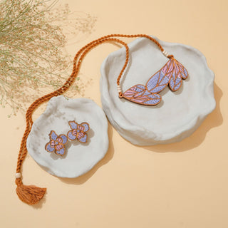Purple Bloom Leaf Set