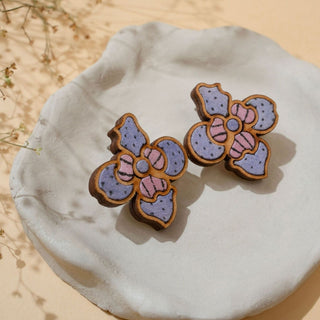 Purple Bloom Leaf Set
