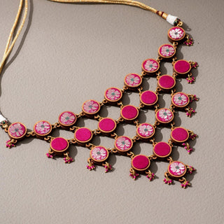 Banarasi Pink Festive Set