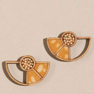 Yellow Geo Pendant Set