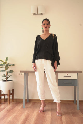 Jackie Straight-cut White Trousers