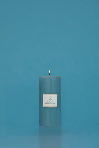 Sculpted Fragrance Pillar Candle