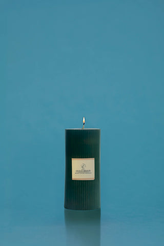 Sculpted Fragrance Pillar Candle