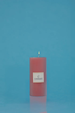 Sculpted Fragrance Pillar Candle
