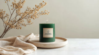 Sculpted Fragrance Pillar Candle