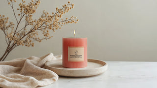 Sculpted Fragrance Pillar Candle