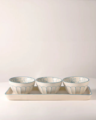 Meera - Serving Bowls (Set of 3) with Tray