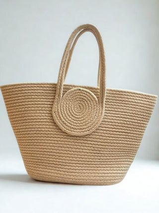 Boat Shaped White Tote Bag