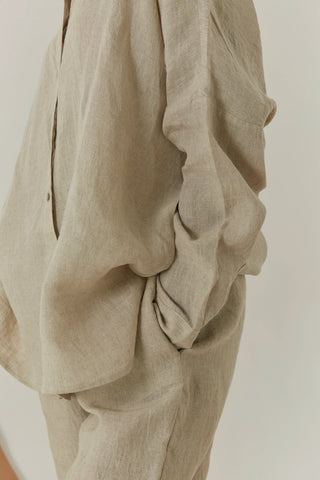 Handwoven Linen Shirt - Zai Shirt