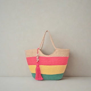 Colourful Jute Tote Bag