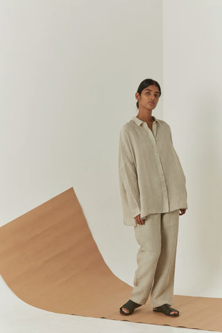 Handwoven Linen Shirt - Zai Shirt