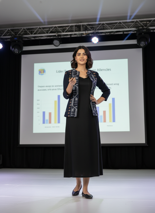 Navy Ikat Rekha Blazer