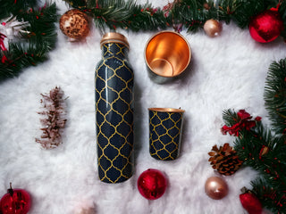 Copper Bottle Gift Set (with Cleaning Brush)