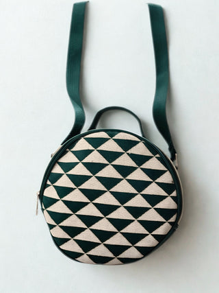 Round Sling Bag (Triangle Design)