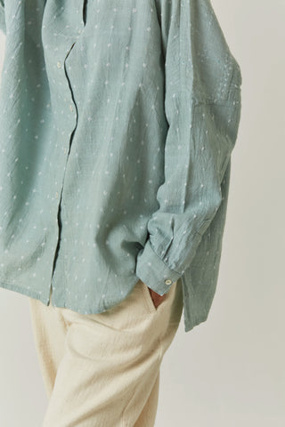 Handwoven Bandhani Shirt - Sage