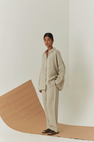 Handwoven Linen Shirt - Zai Shirt